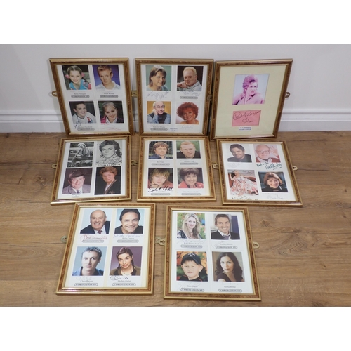 657 - A large quantity of framed and signed Photographs of Coronation Street Stars