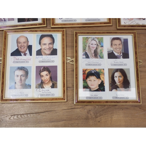 657 - A large quantity of framed and signed Photographs of Coronation Street Stars