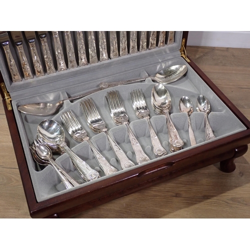 674 - A canteen of plated Cutlery by Viners, Kings Royale pattern