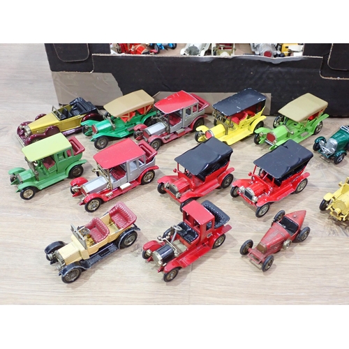 693 - Two boxes on unboxed Lesney and Matchbox Vehicles