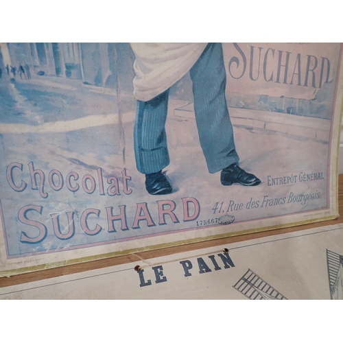 708 - Two reproduction Chocolate Advertising Posters, another Poster and two unframed Prints