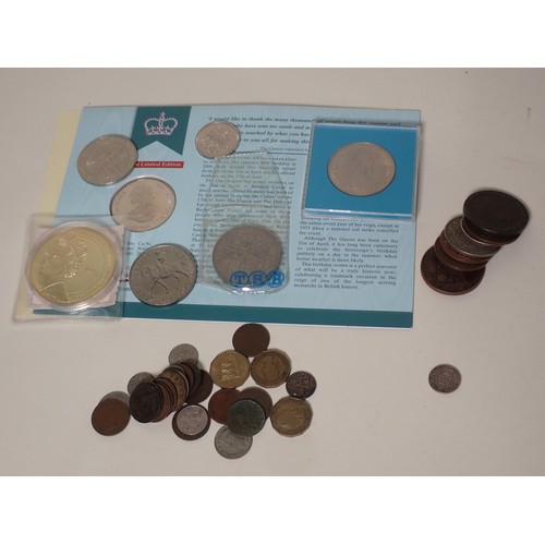 291 - A collection of British & World Coins to include a 1972 silver Dollar, a 1797 Cartwheel Penny, Austr... 