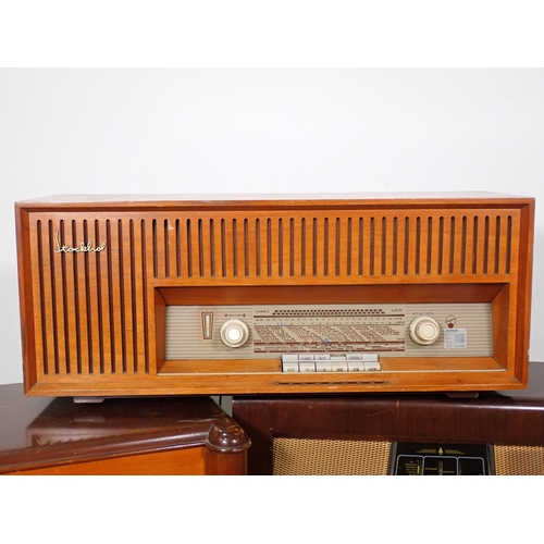 332 - A Blaupunkt wooden cased Radio and two other wooden cased vintage Radios (failed PAT)