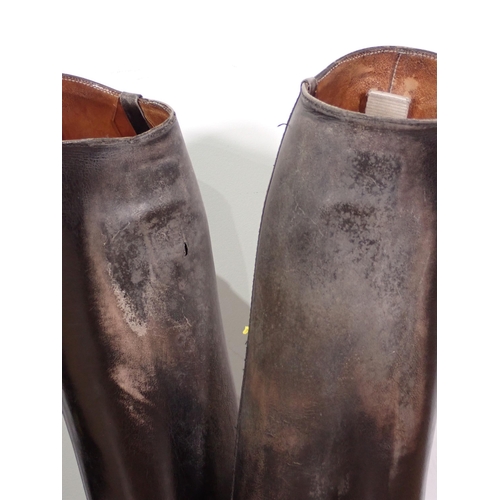 506 - Two pairs of ladies black leather Riding Boots