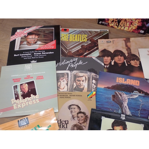 595 - A box of Records including The Beatles 'Rubber Soul', etc.