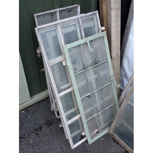 759 - A quantity of metal framed Crittal Windows