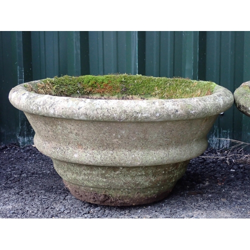 768 - A near pair of concrete Planters