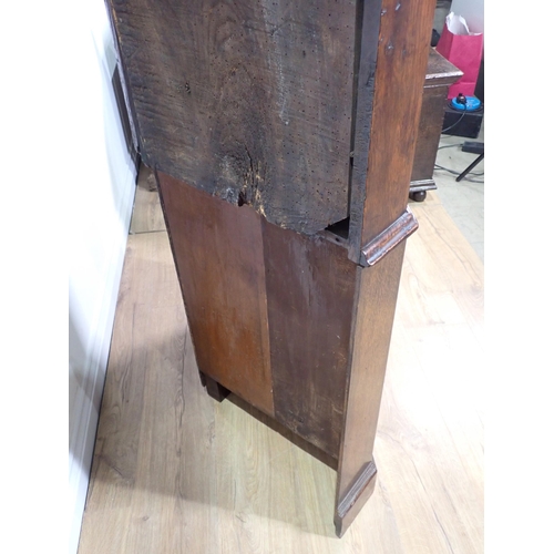 8 - An 18th Century and later oak standing Corner Cupboard fitted two fielded panel doors 6ft H x 2ft 8i... 