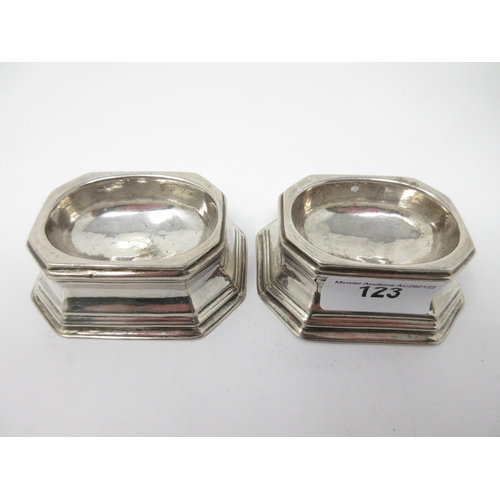 123 - A pair of Trencher Salts, A/F