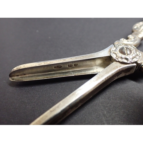 222 - A pair of Victorian silver Grape Scissors, London 1889