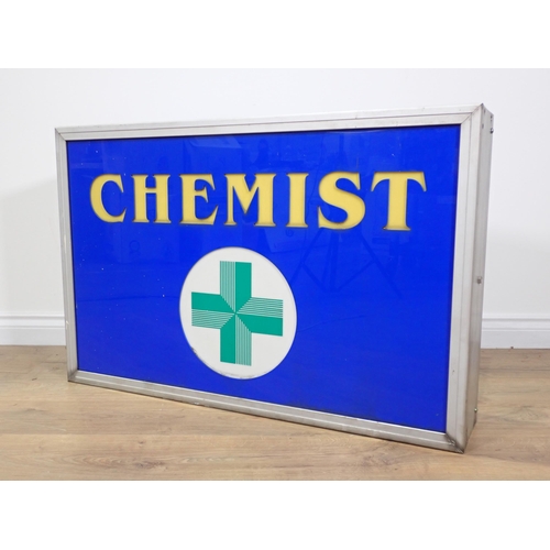 273 - A light up Chemist Shop Sign 3ft 1in W x 2ft H (passed PAT)