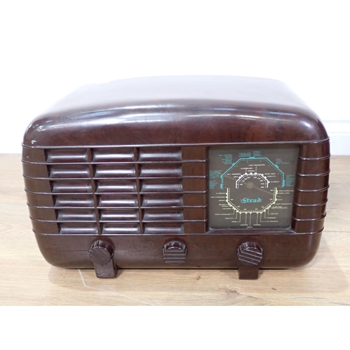 282 - A Strad Bakelite Radio, an Ekho Bakelite Radio and another Bakelite Radio (failed PAT)