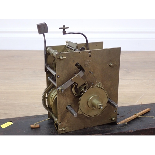 293 - An 18th Century 30 hour Longcase Clock Movement with brass dial and two other Movements