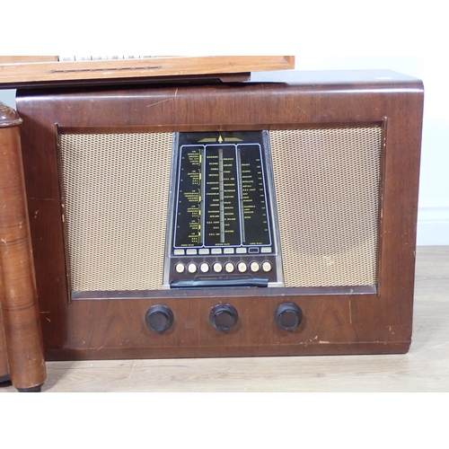 332 - A Blaupunkt wooden cased Radio and two other wooden cased vintage Radios (failed PAT)