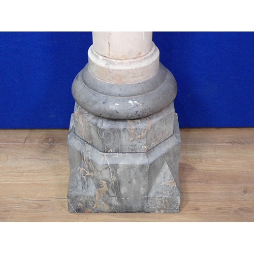 341 - An antique marble Corinthian Column 3ft 5in H