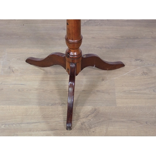 345 - A 19th Century mahogany Pillar Table on tripod supports 2ft 2in H x 2ft 1in D