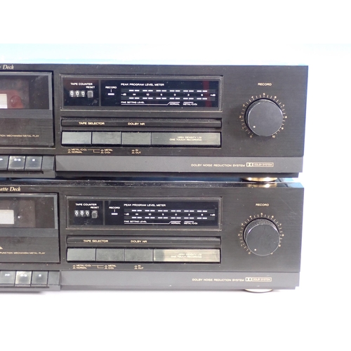 378 - Two TEAC 250v Stereo Cassette Desk (passed PAT)