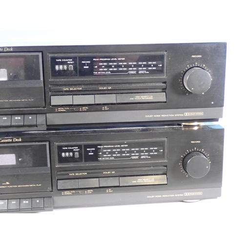 379 - Two TEAC 250v Stereo Cassette Desk (passed PAT)