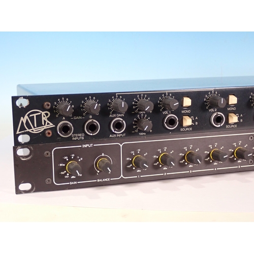 380 - A Drawmer Distribution Amplifier LA12 with MTR HPA-6 Headphone Amp, no manuals (passed PAT)