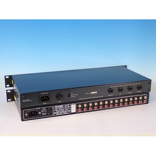 380 - A Drawmer Distribution Amplifier LA12 with MTR HPA-6 Headphone Amp, no manuals (passed PAT)