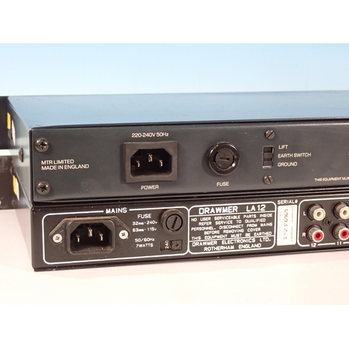 380 - A Drawmer Distribution Amplifier LA12 with MTR HPA-6 Headphone Amp, no manuals (passed PAT)