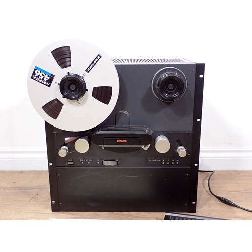 399 - A Fostex G24s 1'' 24track multitrack reel to reel Recorder with remote and manual (passed PAT)