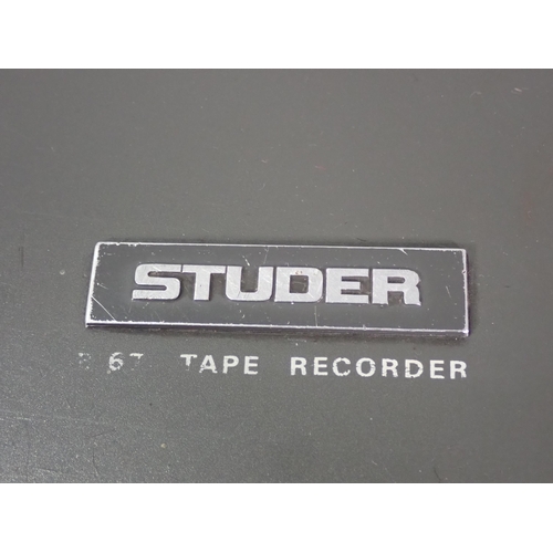 400 - A Studer 1/4'' B67 stereo mastering Tape Recorder (passed PAT)