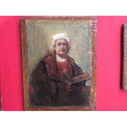 403 - TERRY GOODE-SMEETH. A selection of oil miniature Vignettes on canvas, laid down on panels, after Con... 