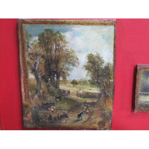 403 - TERRY GOODE-SMEETH. A selection of oil miniature Vignettes on canvas, laid down on panels, after Con... 