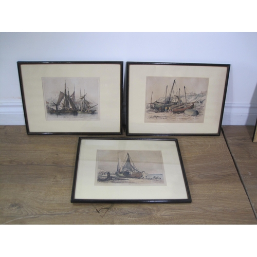 431 - ** WITHDRAWN ** W.G. DRAIN. Harbour Scene with Fishing Boats; and A French Street Scene with Figures... 