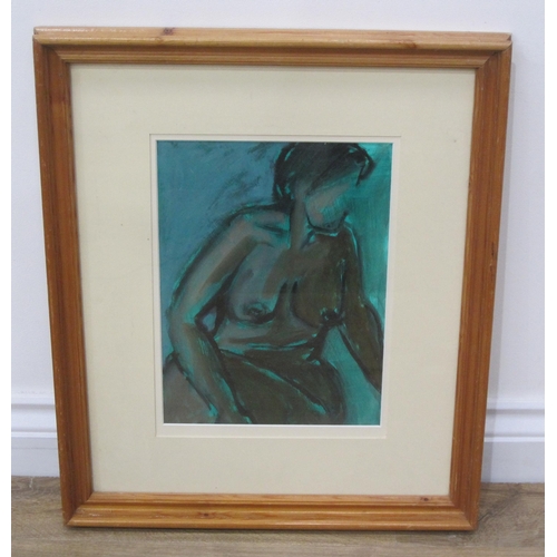 440 - ANTHEA STILLWELL 'Nude Back', signed with initials, charcoal, 23 x 16 1/2in; and two other drawings ... 