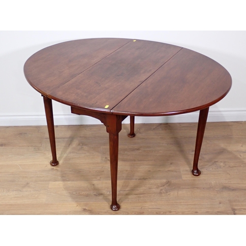 49 - An 18th Century mahogany dropleaf Table on pad feet 3ft 2in W x 2ft 4in H