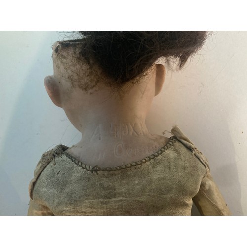 501 - Two antique bisque headed Dolls