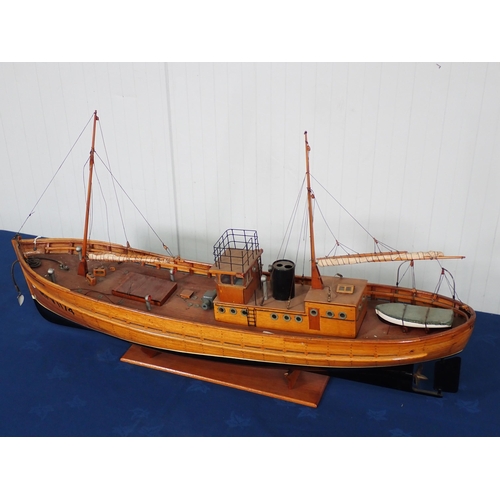 168 - A scratch built Model of an Admiralty MFV No.1174 'Elizabeth' 3ft L x 1ft 8in H