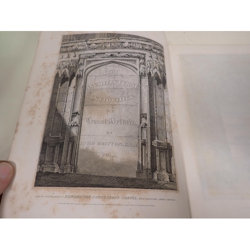 18 - BRITTON John, The Architectural Antiquities, a Series of Plans, View and Elevation of Various Edific... 