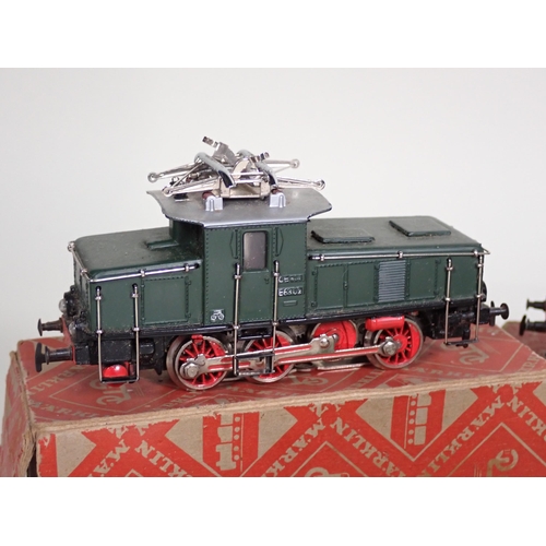 216 - A part boxed Marklin HO gauge 3-rail 2-6-0 Locomotive and Tender, a boxed 3-rail 0-6-0 Tank Locomoti... 