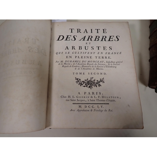 22 - DUHAMEL DU MONCEAU, Traite Des Arbres et Arbustes, Qui se Cultivent en France En Pleinne Terre, nume... 