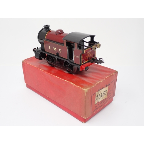 234 - A boxed Hornby 0 gauge clockwork No.101 L.M.S. 0-4-0 Locomotive