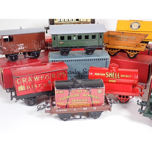 245 - A boxed Hornby 0 gauge M1/2 Pullman Coach, boxed No.1 Rotary Tipping Wagon, boxed Hopper Wagon, boxe... 