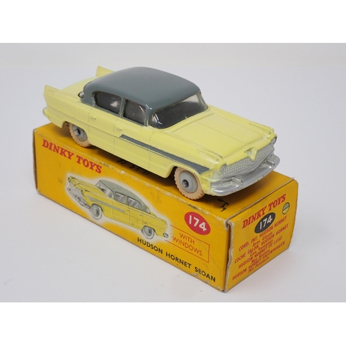 275 - A boxed Dinky Toys No.174 yellow and grey Hudson Hornet