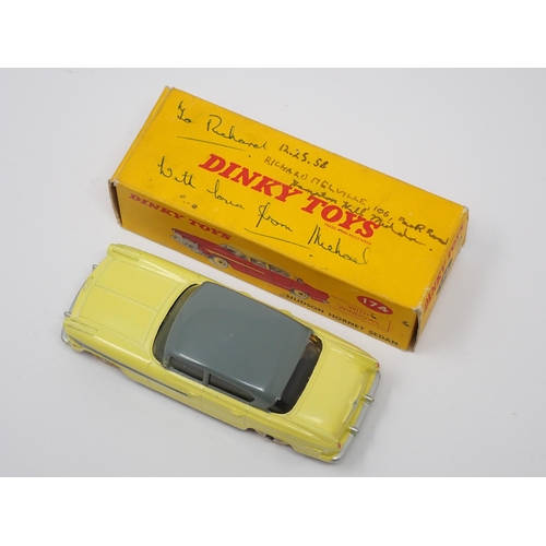 275 - A boxed Dinky Toys No.174 yellow and grey Hudson Hornet