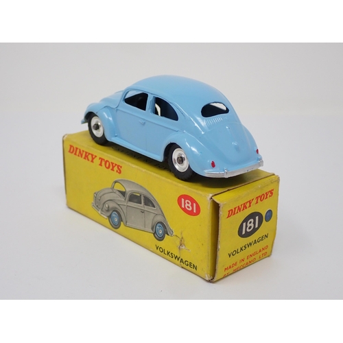 276 - A boxed Dinky Toys No.181 pale blue V.W.