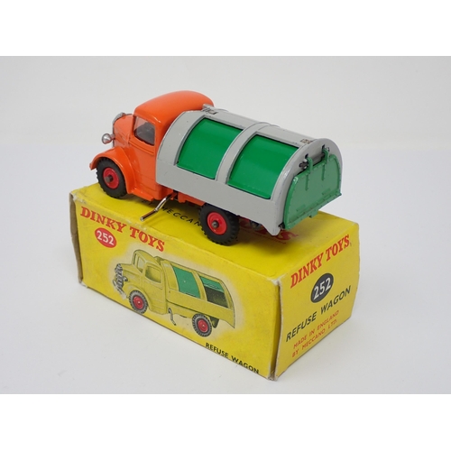 280 - A rare boxed Dinky Toys No.252 orange and grey Dust Cart