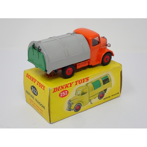 280 - A rare boxed Dinky Toys No.252 orange and grey Dust Cart