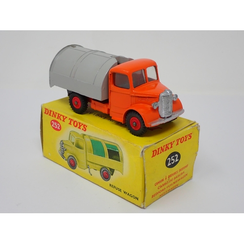 280 - A rare boxed Dinky Toys No.252 orange and grey Dust Cart