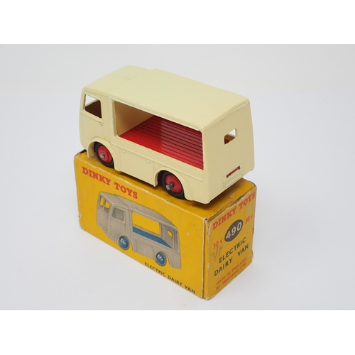 298 - A boxed Dinky Toys No.490 N.C.B. Dairy Van