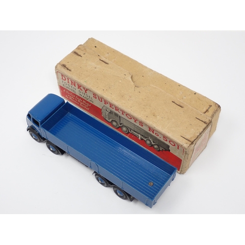 307 - A boxed Dinky Supertoys No.501 blue Foden 1st type Wagon