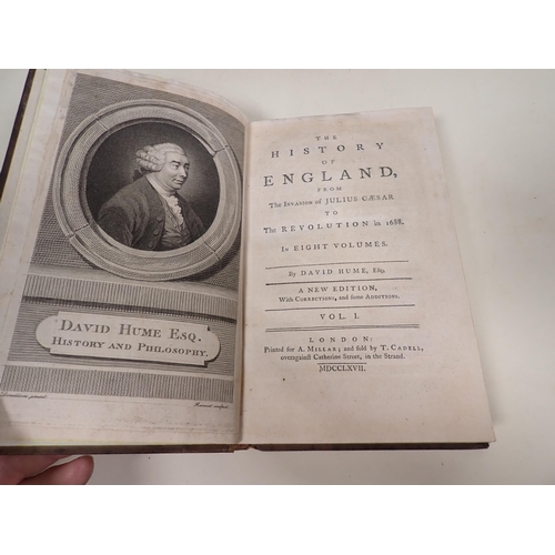 31 - HUME David, The History of England from invasion of Julius Caesar to Revolution in 1688, new edition... 