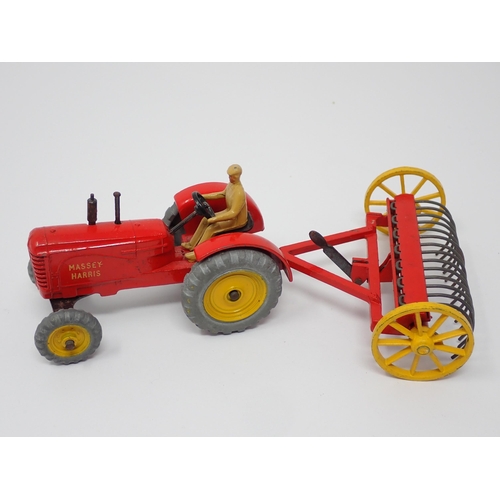 319 - A boxed Dinky Toys Gift Set No.27AK Farm Tractor and Hay Rake