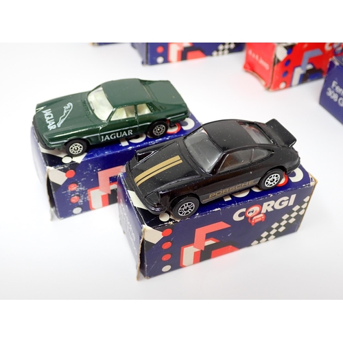 325 - Twelve boxed Corgi garage issue diecast Models including two Ford Sierras, Vauxhall Nova and Renault... 